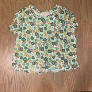 Posh peanut Shamrock Pajama shirt
